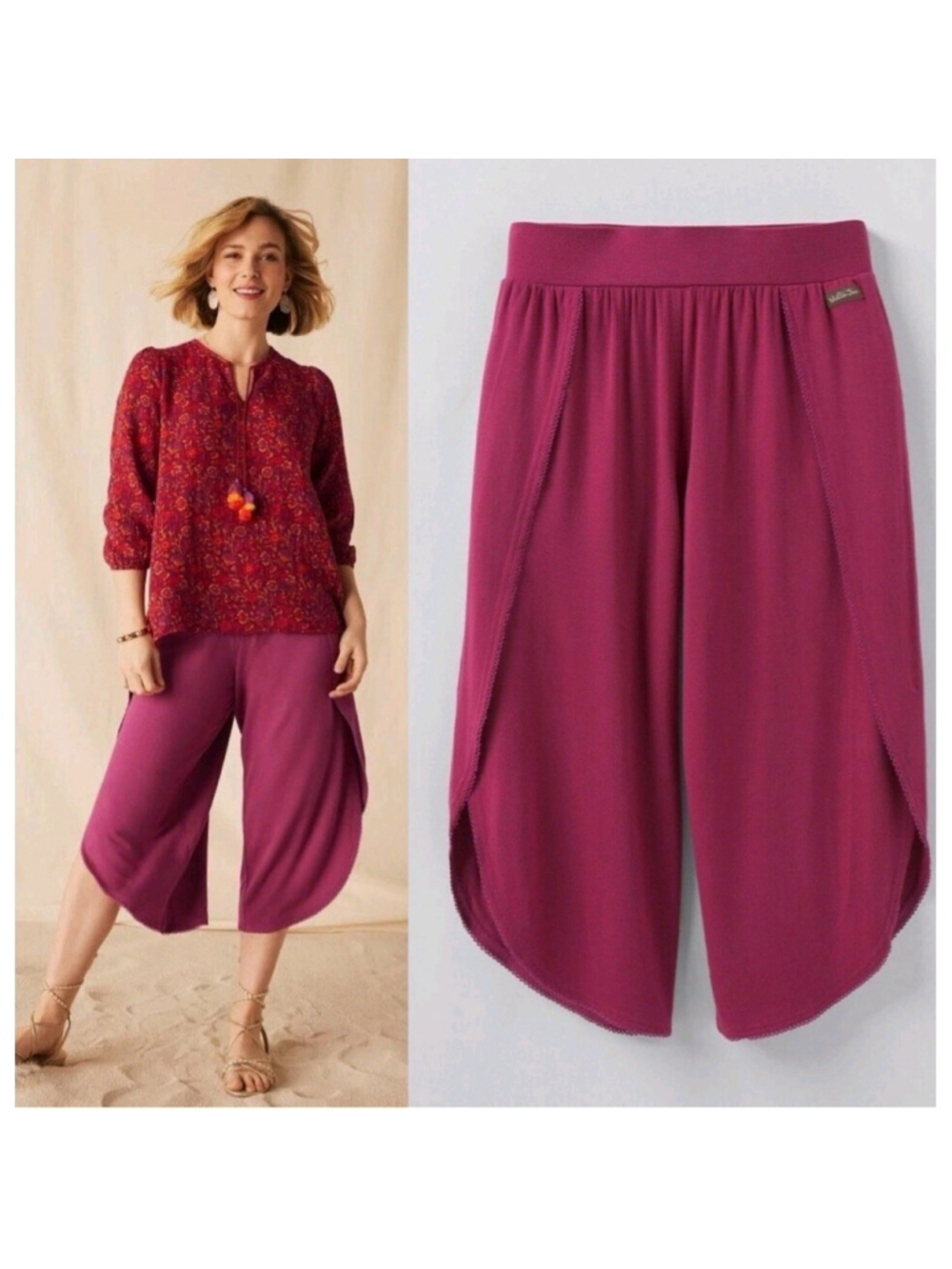 Matilda Jane Enchanted Garden Tulip Pants Medium